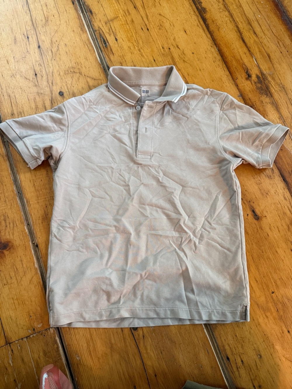 Men's Beige Polo Shirt